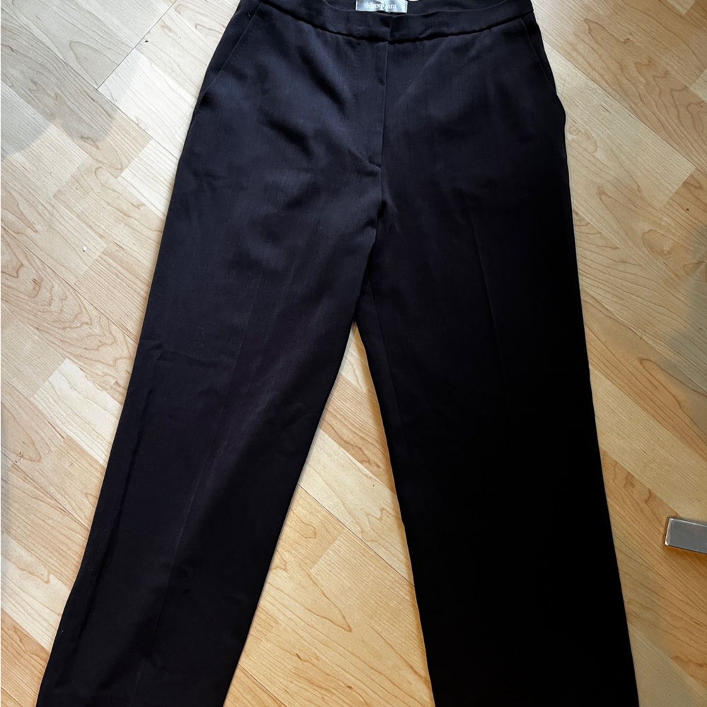 MaxMara Brown Straight-Leg Cropped Dress Pants